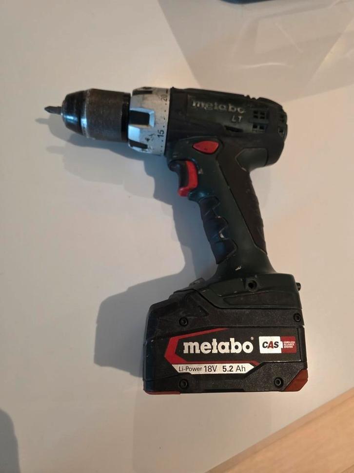 Perceuse-visseuse METABO BS 18 LT + Batterie 5.2, Doe-het-zelf en Bouw, Gereedschap | Boormachines, Gebruikt, Boormachine, Ophalen