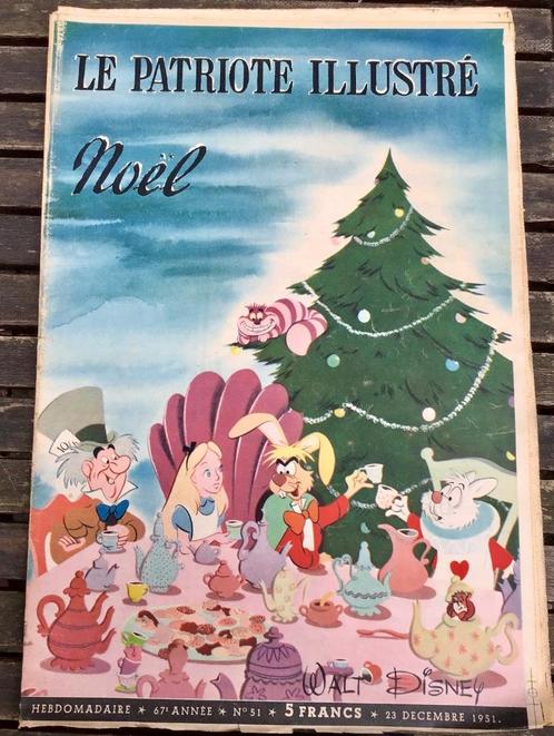 Le patriote illustré noel(Walt Disney)23 décembre 1951, Collections, Disney, Utilisé, Papier, Carte ou Papeterie, Autres personnages
