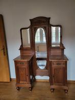 Houten kaptafel met spiegels, Huis en Inrichting, Tafels | Kaptafels, Ophalen