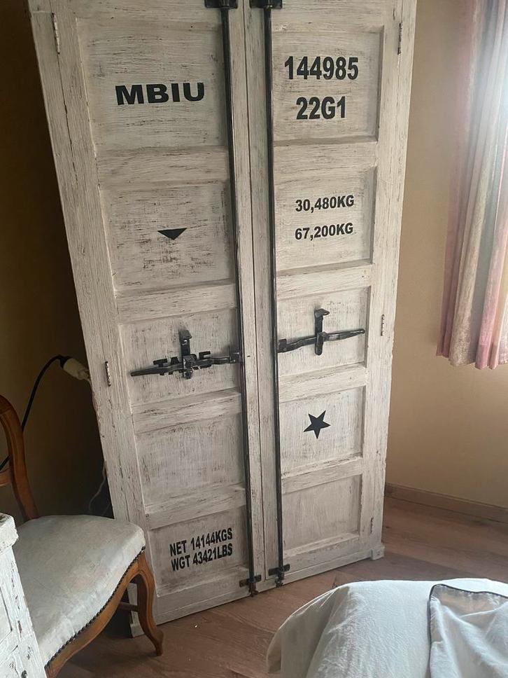 Ensemble de meubles style industriel conteneur maritime, Huis en Inrichting, Woonaccessoires | Kamerschermen, Zo goed als nieuw