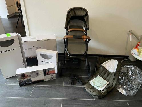 Kinderwagen kaki - Dubatti, Kinderen en Baby's, Kinderwagens en Combinaties, Zo goed als nieuw, Kinderwagen, Overige merken, Luchtbanden