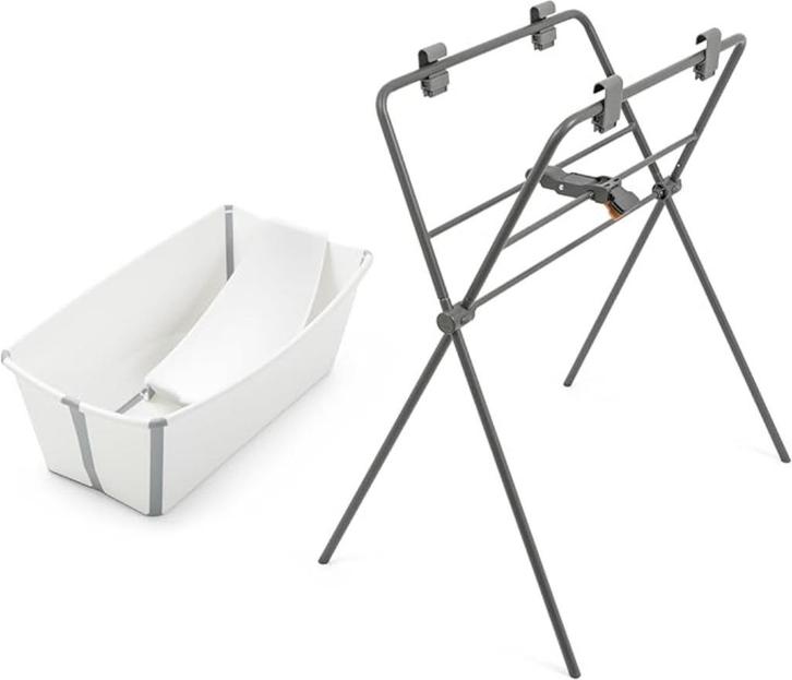 Stokke - Flexi Bath opvouwbaar badje – wit, Kinderen en Baby's, Badjes en Verzorging, Gebruikt, Badje, Overige merken, Standaard