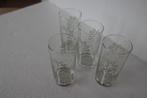 Lot de quatre verres vintage, Antiek en Kunst, Curiosa en Brocante, Ophalen