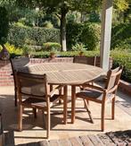 Terrastafel met 6 stoelen, Tuin en Terras, Tuinsets en Loungesets, Gebruikt, Ophalen of Verzenden