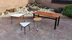 Vintage plantentafels + Vintage Lectuurtafels, Huis en Inrichting, Tafels | Bijzettafels, Overige vormen, 55 tot 75 cm, Minder dan 45 cm