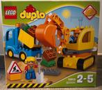 Lego Duplo 10812 - Rupsband en graafmachine, Comme neuf, Duplo, Ensemble complet, Enlèvement