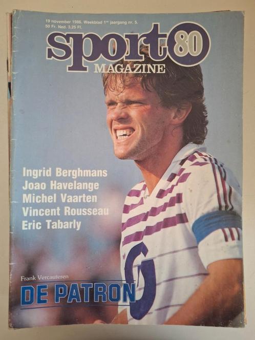 15 nummers uit 1986 en 1987 van sportmagazine 80/90, Livres, Livres de sport, Comme neuf, Enlèvement ou Envoi