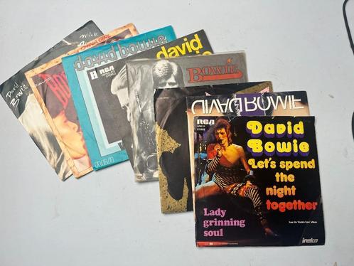 9x David Bowie Singles 7" - Space Oddity Rebel Rebel Jump Th, CD & DVD, Vinyles Singles, Utilisé, Single, Pop, 7 pouces, Envoi