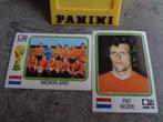 PANINI VOETBAL STICKERS WORLD CUP WK 74 NEDERLAND 2X, Sticker, Ophalen of Verzenden