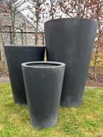 3 bloembakken Fiberstone, Tuin en Terras, Bloembakken en Plantenbakken, Ophalen