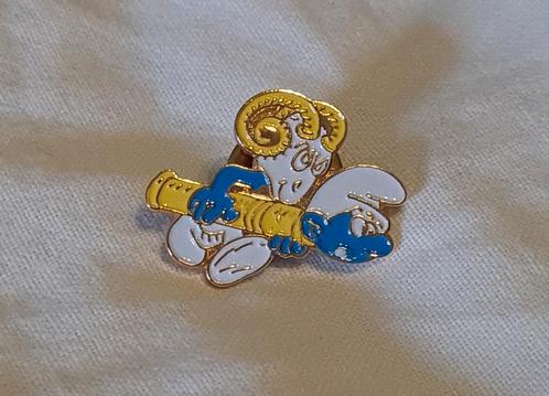 Pin's Schtroumpf Bélier, Verzamelen, Smurfen, Zo goed als nieuw, Overige typen, Overige Smurfen, Ophalen of Verzenden