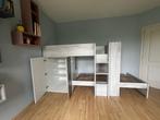 stapelbed met 2 schuiflades en opbergruimte, Enfants & Bébés, Chambre d'enfant | Lits superposés & Lits mezzanines, Enlèvement