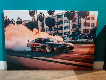 Canvas met auto beschikbaar voor biedingen