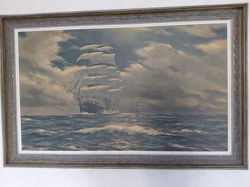 Maritiem kunstwerk – Henry Scott (print op doek, 1966) beschikbaar voor biedingen