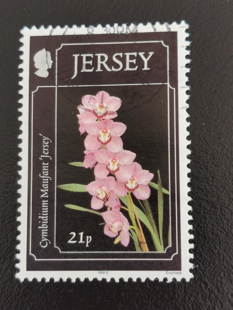 Jersey 1999 - fleurs - orchidée, Enlèvement ou Envoi, Affranchi