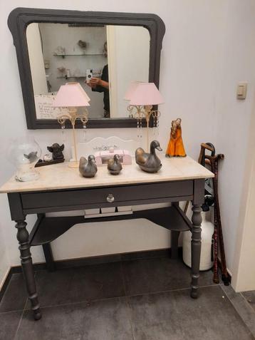 Petit meuble d’entrée avec miroir, Moins de 100 cm, 100 à 150 cm, Enlèvement, Utilisé