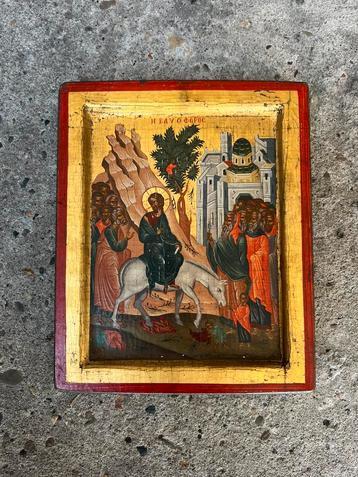 Authentieke replica van Byzantijnse icoon (16e eeuw)  beschikbaar voor biedingen