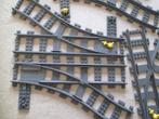 Lego; vier trein  spoorwissels  in mooie staat, Ophalen of Verzenden, Zo goed als nieuw, Losse stenen, Lego