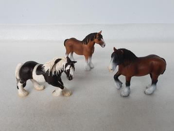 Lot van 3 Schleich paarden beschikbaar voor biedingen