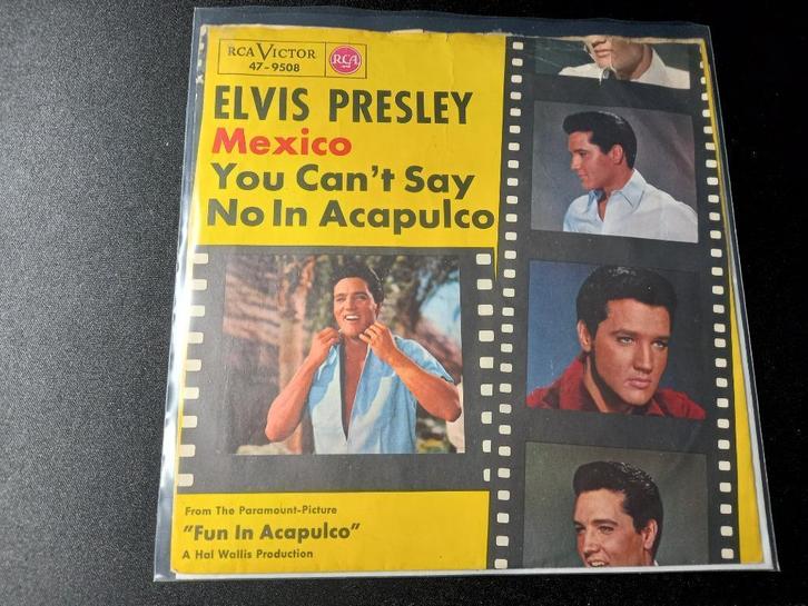 Elvis Presley – Mexico / You Can't Say No In Acapulco '7 N/m, Cd's en Dvd's, Vinyl Singles, Zo goed als nieuw, Single, Pop, 7 inch
