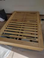 Gratis bed 140 cm, Ophalen, Gebruikt, Beige, Tweepersoons