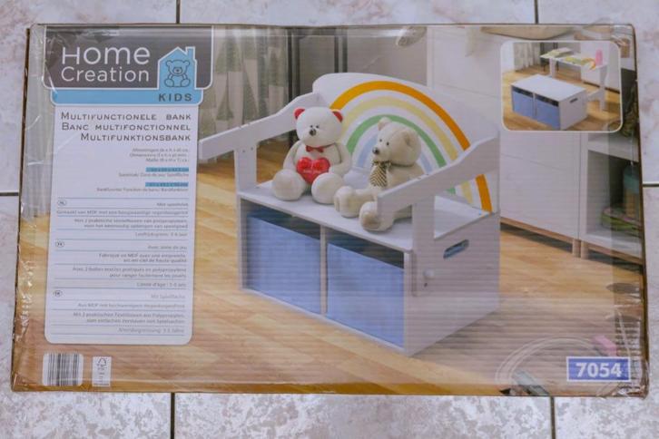 3in1: houten speelgoed opbergkist / bankje / tafeltje NIEUW!, Kinderen en Baby's, Kinderkamer | Tafels en Stoelen, Nieuw, Tafel(s) en Stoel(en)