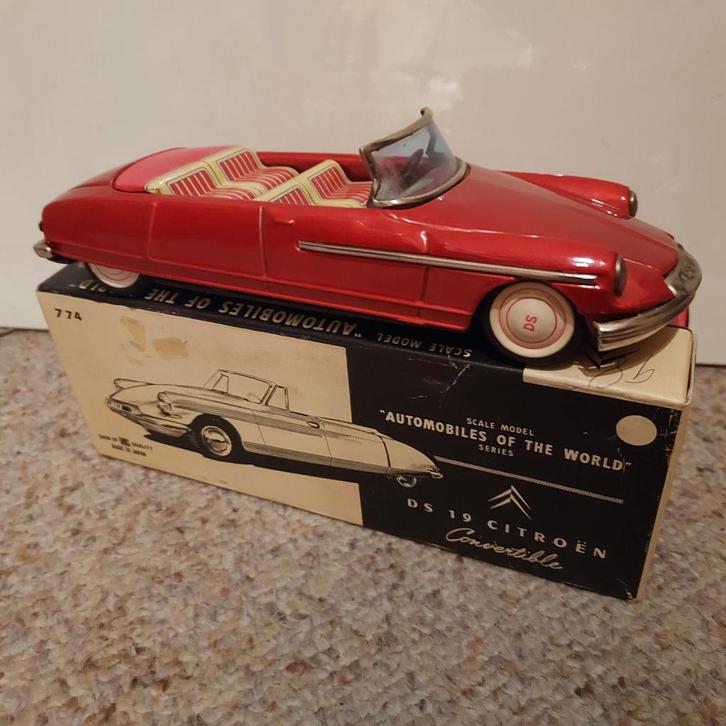 Blikken Bandai Cabrio CITROEN DS, Antiek en Kunst, Antiek | Speelgoed, Verzenden