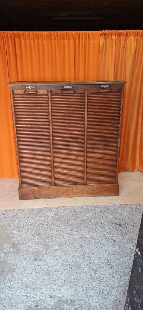 Handelsmeubilair, administratiekast, rolluikkast, Antiek en Kunst, Curiosa en Brocante, Ophalen of Verzenden