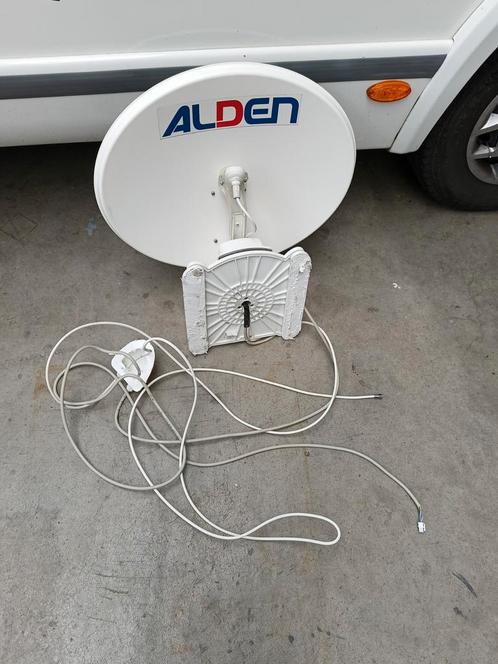 Alden satellietschotel met 19" Alden tv, Caravanes & Camping, Camping-car Accessoires, Enlèvement ou Envoi