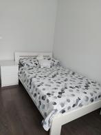 Twijfelaar bed Sydney met hoofdbord - wit - 120x200 cm, Huis en Inrichting, Slaapkamer | Bedden, Ophalen, Gebruikt, Wit, Twijfelaar