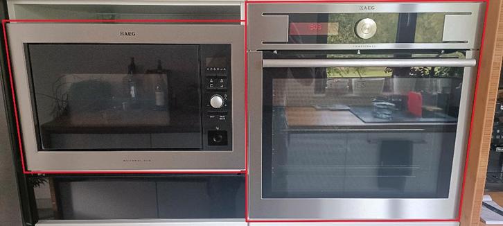 Fours AEG, Electroménager, Fours, Utilisé, Encastré, Air chaud, Fonction micro-ondes, Plaque tournante, Enlèvement