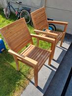 Stoelen van massief teakhout, Ophalen, Nieuw