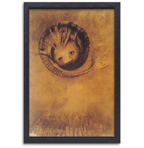 Hersenschim - Odilon Redon canvas + baklijst 60x90cm, Antiek en Kunst, Kunst | Schilderijen | Abstract, Verzenden
