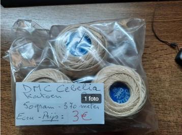 Coton au crochet DMC Cebelia 20 - 3 pièces - ECRU disponible aux enchères