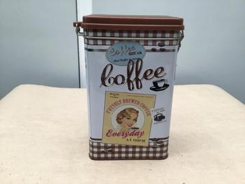 Blik voor koffie vintage look nieuw beschikbaar voor biedingen
