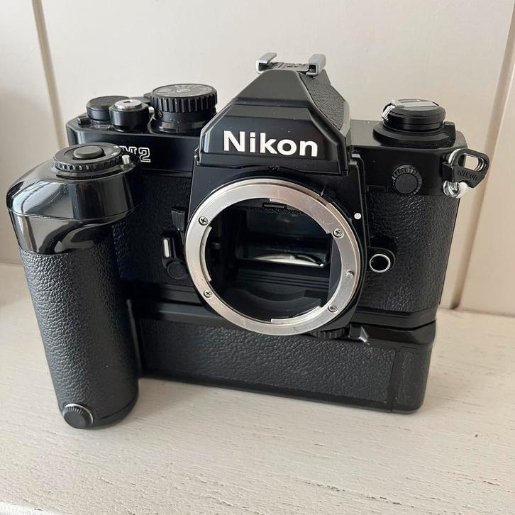 Nikon FM2 FE2 en 2 x MD-12 superset!, Audio, Tv en Foto, Fotocamera's Analoog, Zo goed als nieuw, Nikon, Ophalen