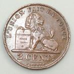 Av Paces BELGIË KM #64 „2 CENTIMES ALBERT IER” DE 1914 FR, Postzegels en Munten, Munten | België, Ophalen of Verzenden, Brons