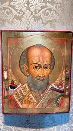 18de eeuwse prachtige Russisch icoon Sint-Nicolaas, Antiek en Kunst, Ophalen