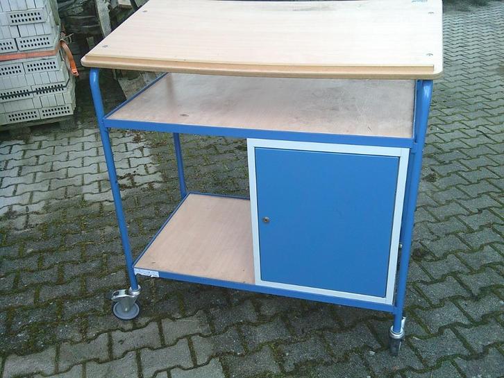 werktafel, Een gebruikte lessenaars kar, magazijnkar, Doe-het-zelf en Bouw, Werkbanken, Ophalen