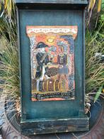 Brocante pijprekje met aardewerk inlegtegel, Ophalen of Verzenden