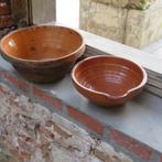 Vintage Franse mengkom confit bowl terracotta 19de eeuw, Antiek en Kunst, Ophalen of Verzenden