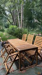 Tuinset tafel met 6 stoelen, Ophalen, Tuinset