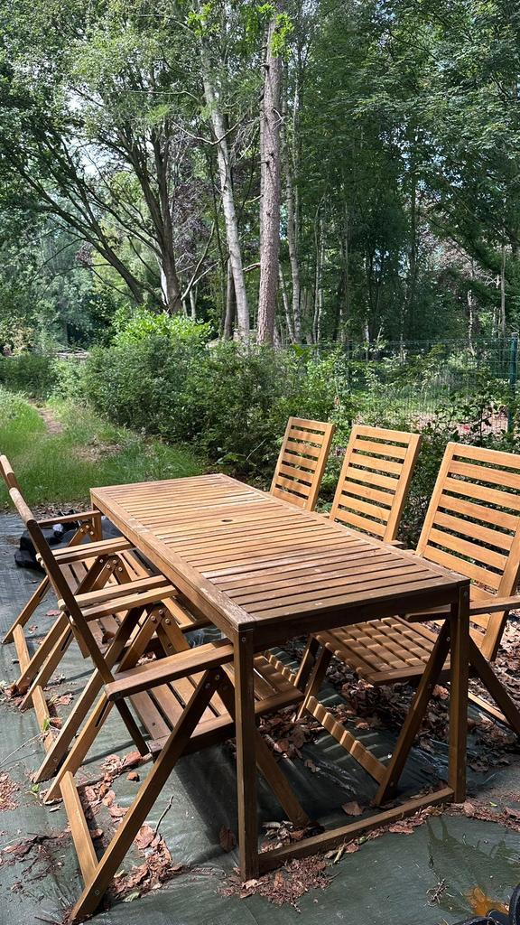 Tuinset tafel met 6 stoelen, Tuin en Terras, Tuinsets en Loungesets, Tuinset, Ophalen