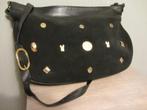 Speciale vintage handtas TED LAPIDUS met goudkleurige opzet, Handtassen en Accessoires, Tassen | Damestassen, Verzenden, Zwart