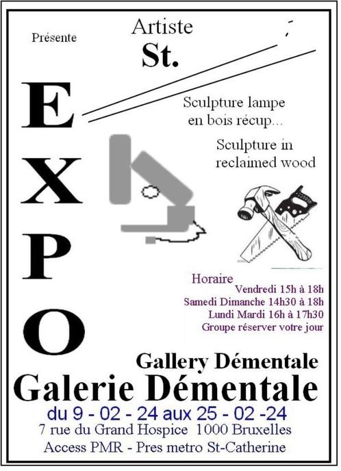 expo Démentale 9 sculpture bois, Antiquités & Art, Art | Sculptures & Bois, Enlèvement