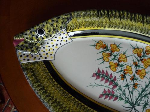 TE KOOP PRACHTIGE „HB Henriot” aardewerk visschaal, Antiek en Kunst, Antiek | Keramiek en Aardewerk, Ophalen