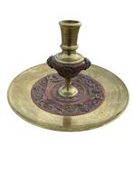 Bronzen Tazza met kaarshouder „A Paris”, Antiek en Kunst, Ophalen of Verzenden, Brons