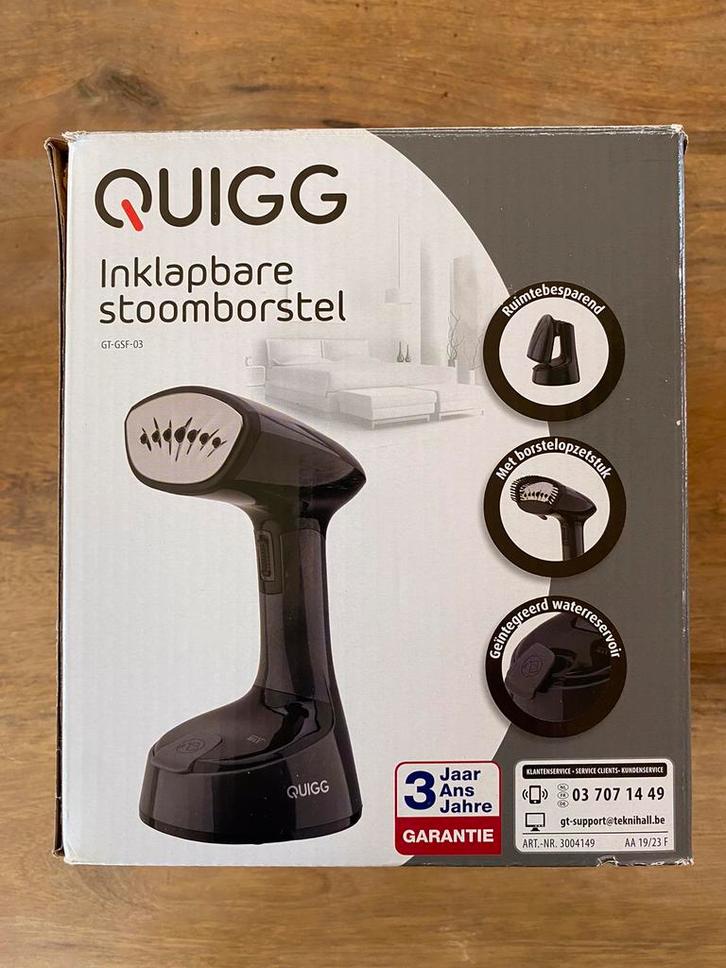 Inklapbare stoomborstel Quigg, Electroménager, Vapeurs, Comme neuf, Enlèvement ou Envoi