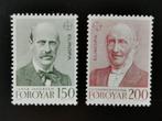 Faeroer / Foroyar 1980 - bekende personen **, Postzegels en Munten, Postzegels | Europa | Scandinavië, Ophalen of Verzenden, Denemarken