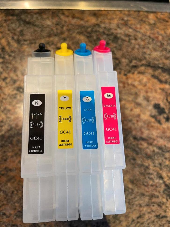 Navulbare lege inktcartridge voor Ricoh GC41 en INKT, Computers en Software, Printerbenodigdheden, Nieuw, Cartridge, Ophalen of Verzenden